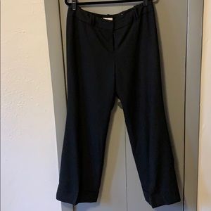 👠Ann Taylor cuffed black trousers. Size 12👠